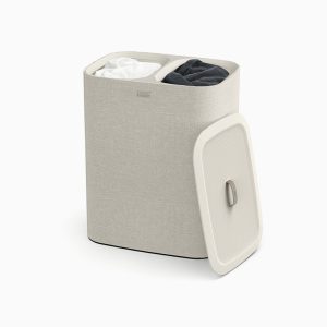 Tota Twin 90L Ecru Laundry Separation Basket