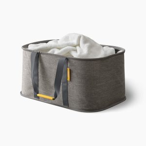 Hold-All  Gray Collapsible 35L Laundry Basket
