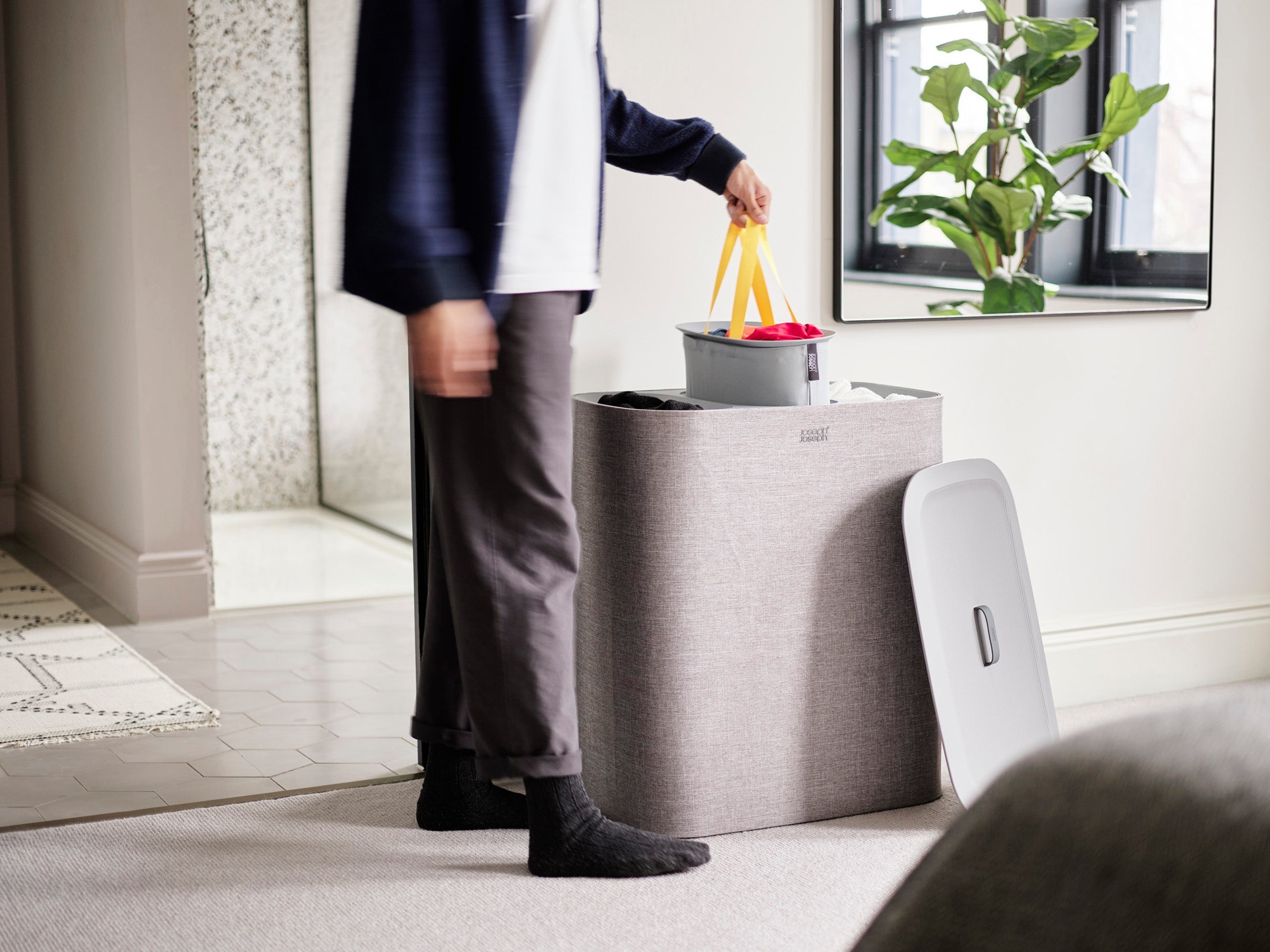2-piece Gray Tota Trio 90L & Hold-All Max 55L Laundry Basket Set - Image 4