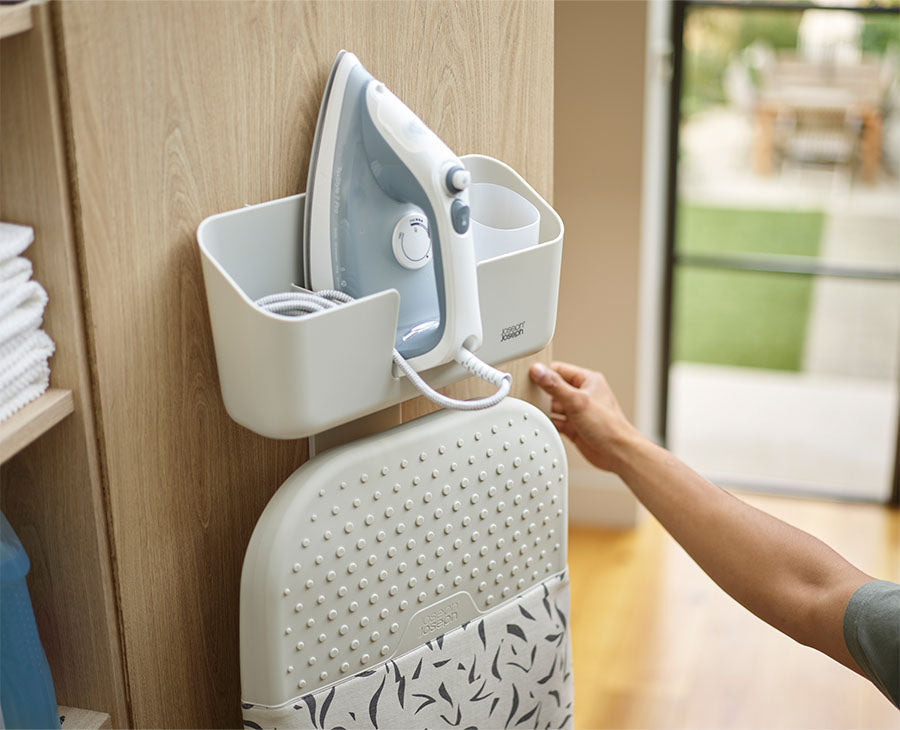 IronHub Wall-mounted Ecru Iron Storage Caddy - Image 2
