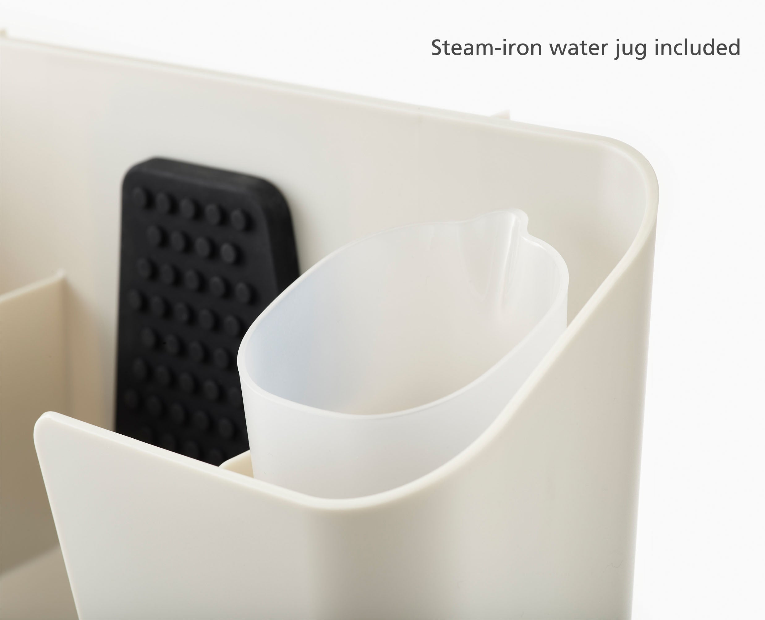 IronHub Wall-mounted Ecru Iron Storage Caddy - Image 5