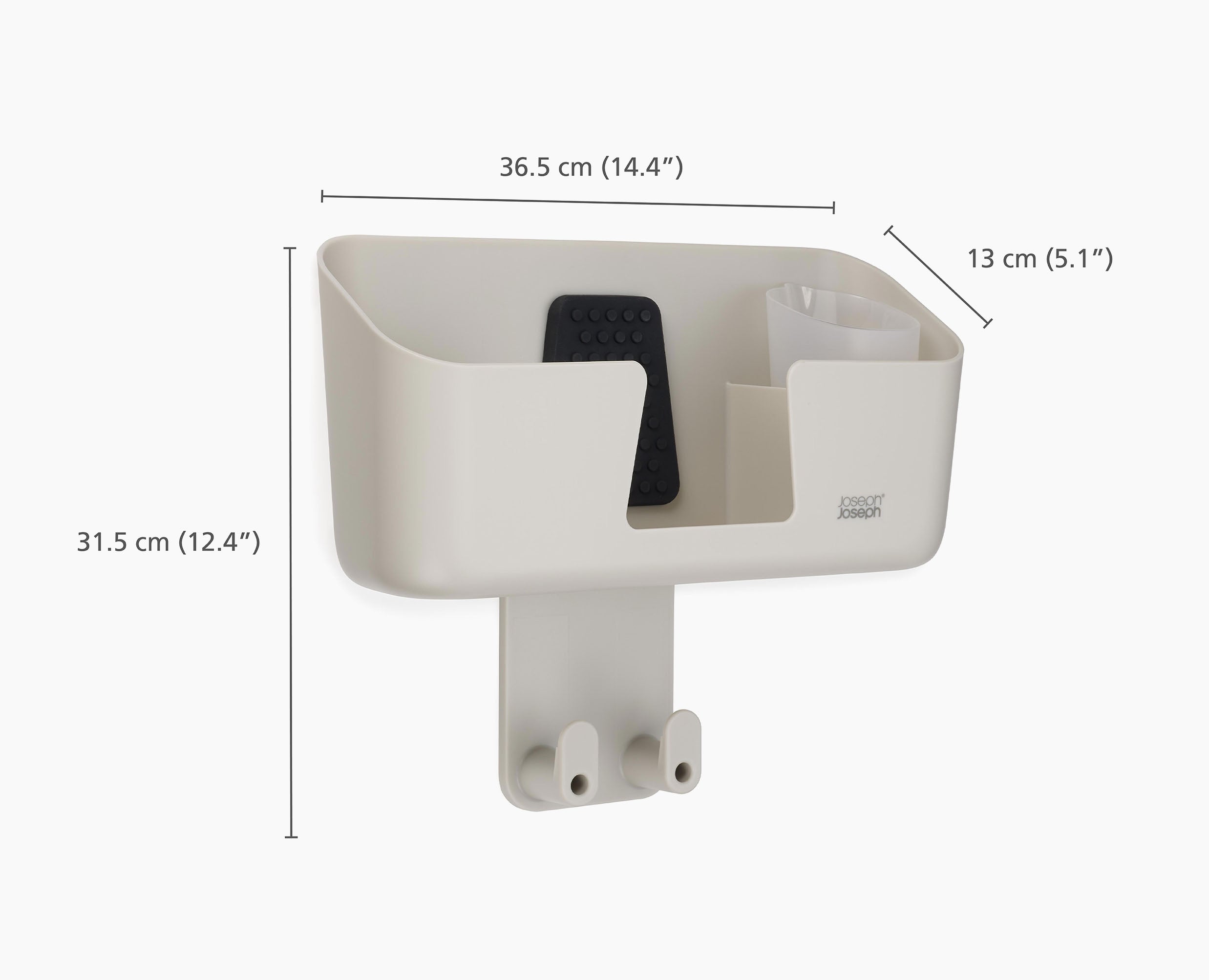 IronHub Wall-mounted Ecru Iron Storage Caddy - Image 9