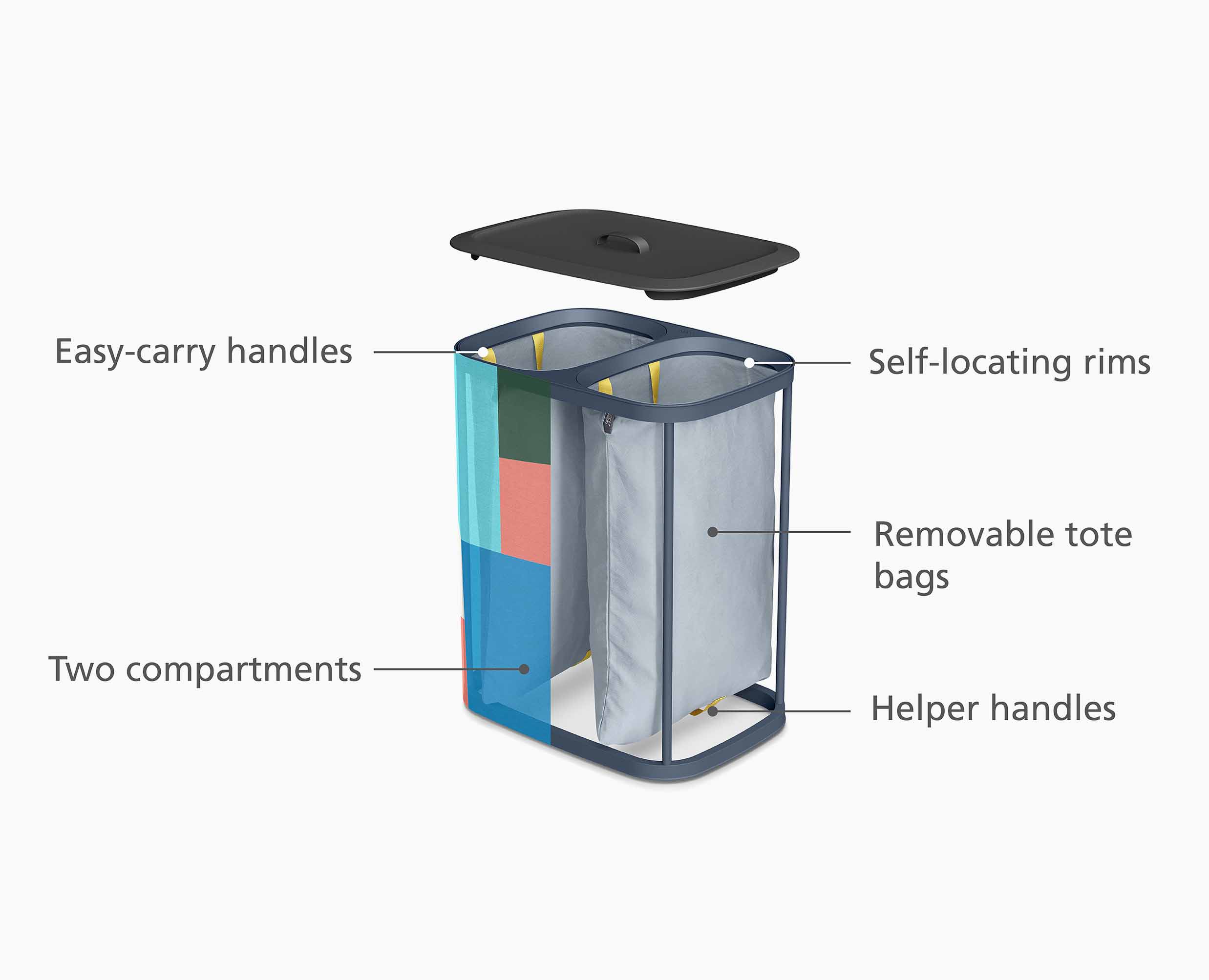 Tota Twin 90L Laundry Separation Basket x Jonathan Lawes - Image 8