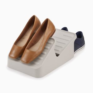 Shoe-In  Space-saving Ecru Shoe Rack