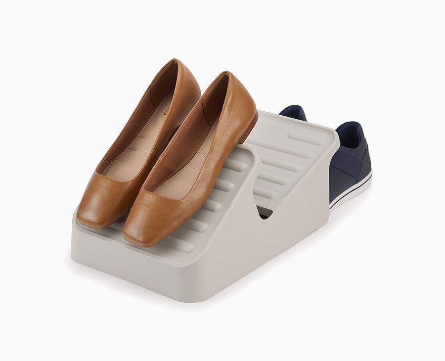 Shoe-In Space-saving Ecru Shoe Rack