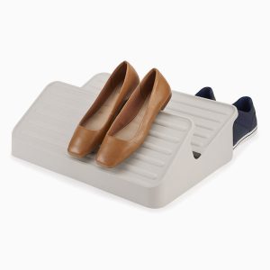 Shoe-In  Large Space-saving Ecru Shoe Rack