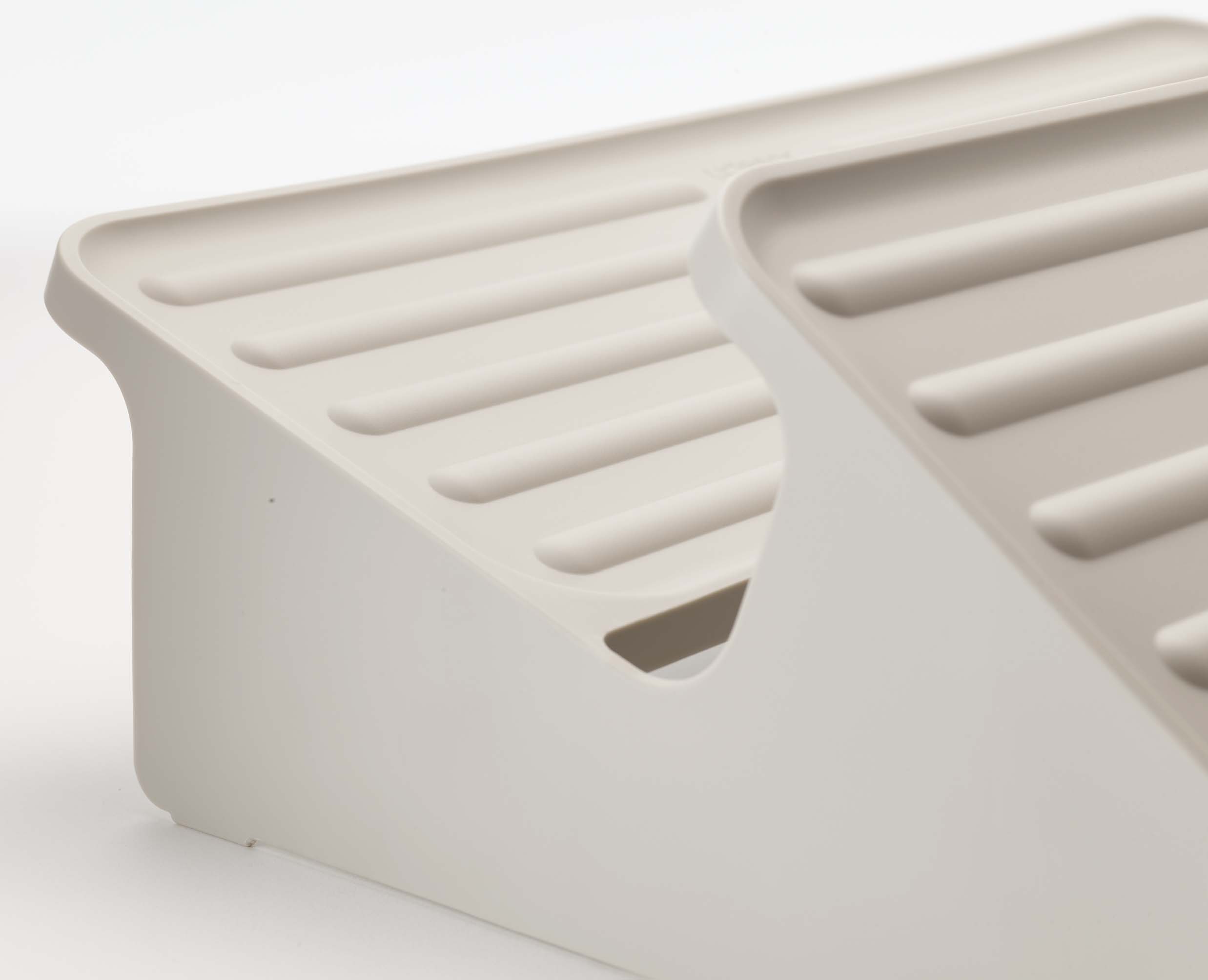 Shoe-In Large Space-saving Ecru Shoe Rack - Image 4