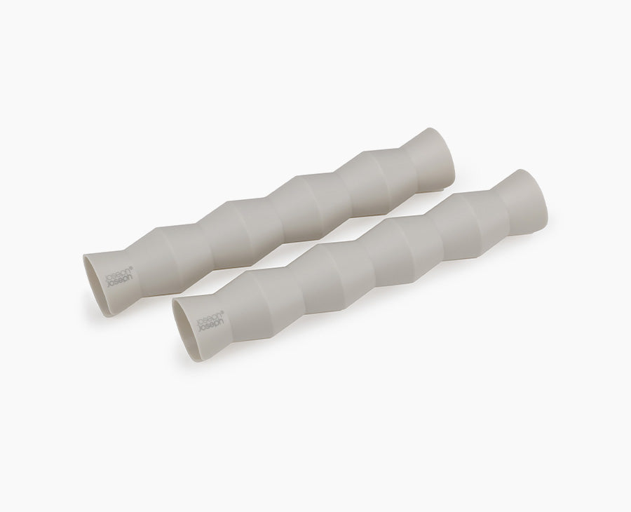 Orderly Set of 2 Ecru Clothes Rail Spacer Set
