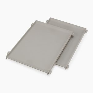 Level  Pack of 2 Ecru Adjustable Shelves