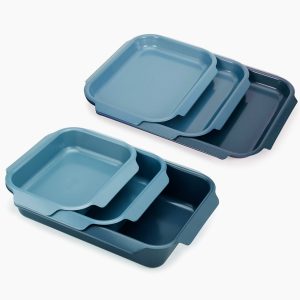 6-piece Nest Non-stick Baking Tray Set