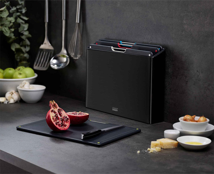 Folio Steel 4-piece Cutting Board Set With Black Stainless-Steel Case - Image 2
