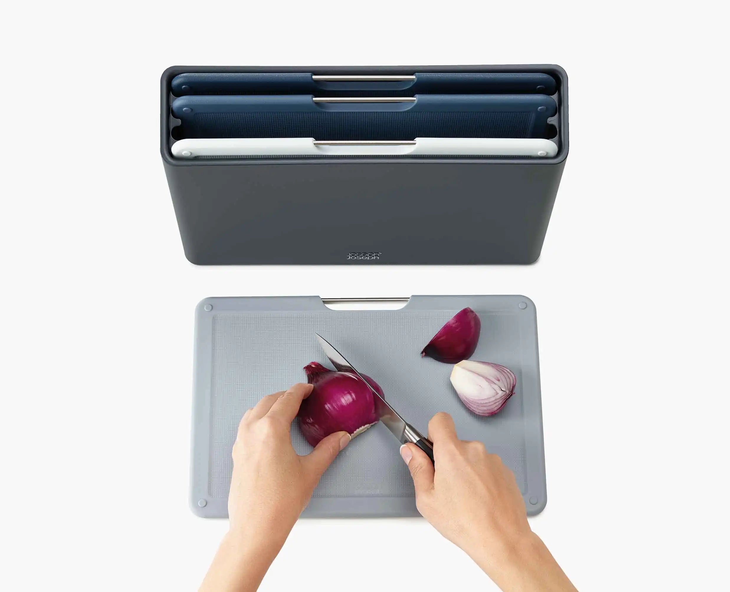Folio 4-piece Gray Cutting Board Set Regular - Image 5