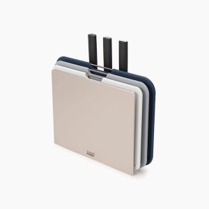 Nest  Boards Plus 6-piece Knife & Gray Cutting Board Set