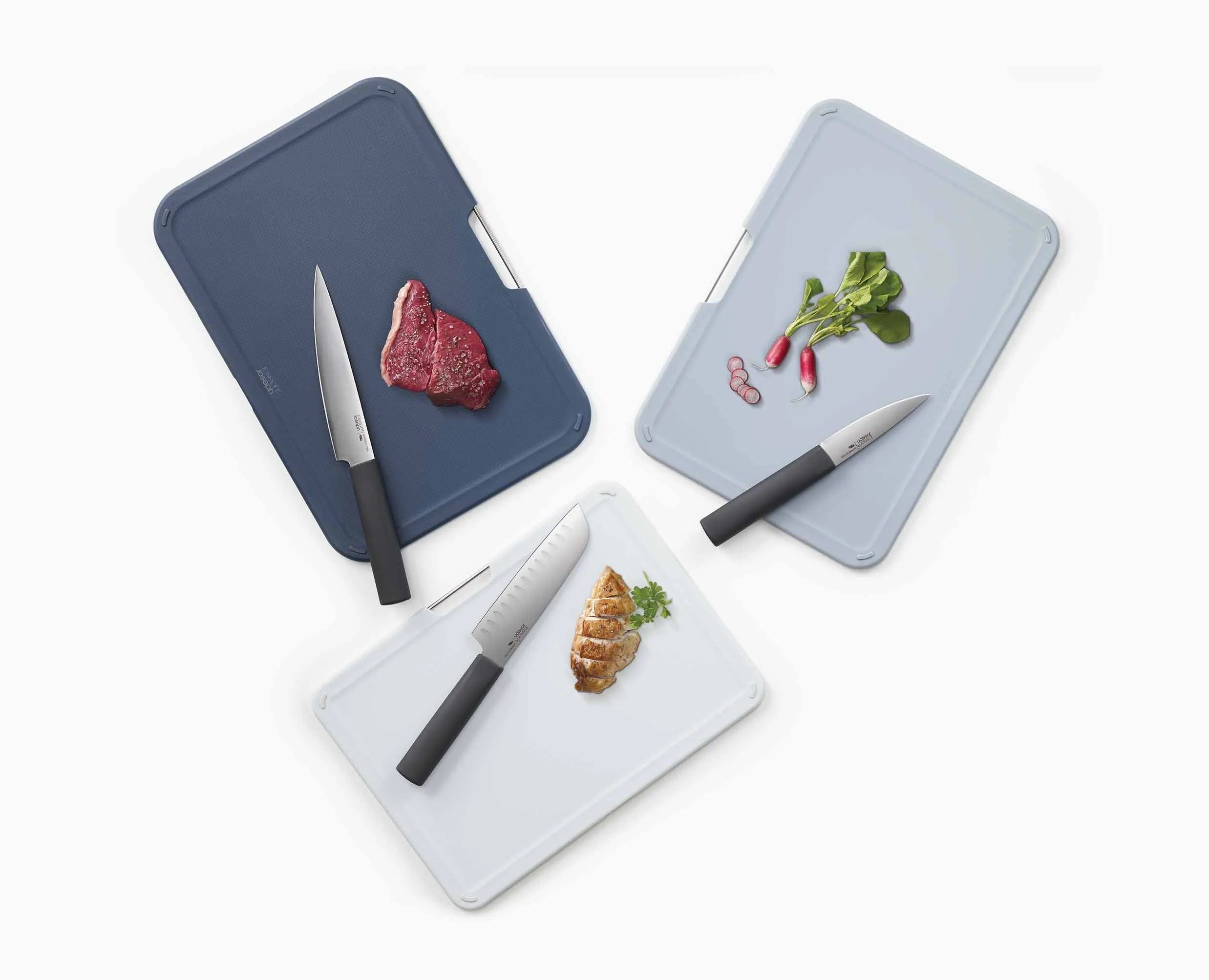Nest Boards Plus 6-piece Knife & Gray Cutting Board Set - Image 6