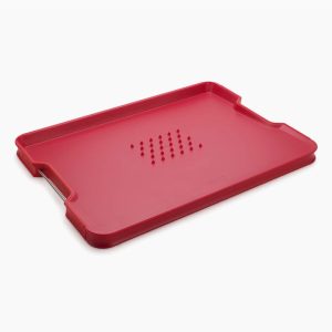 Cut&Carve  Plus Multi-function Red Cutting Board