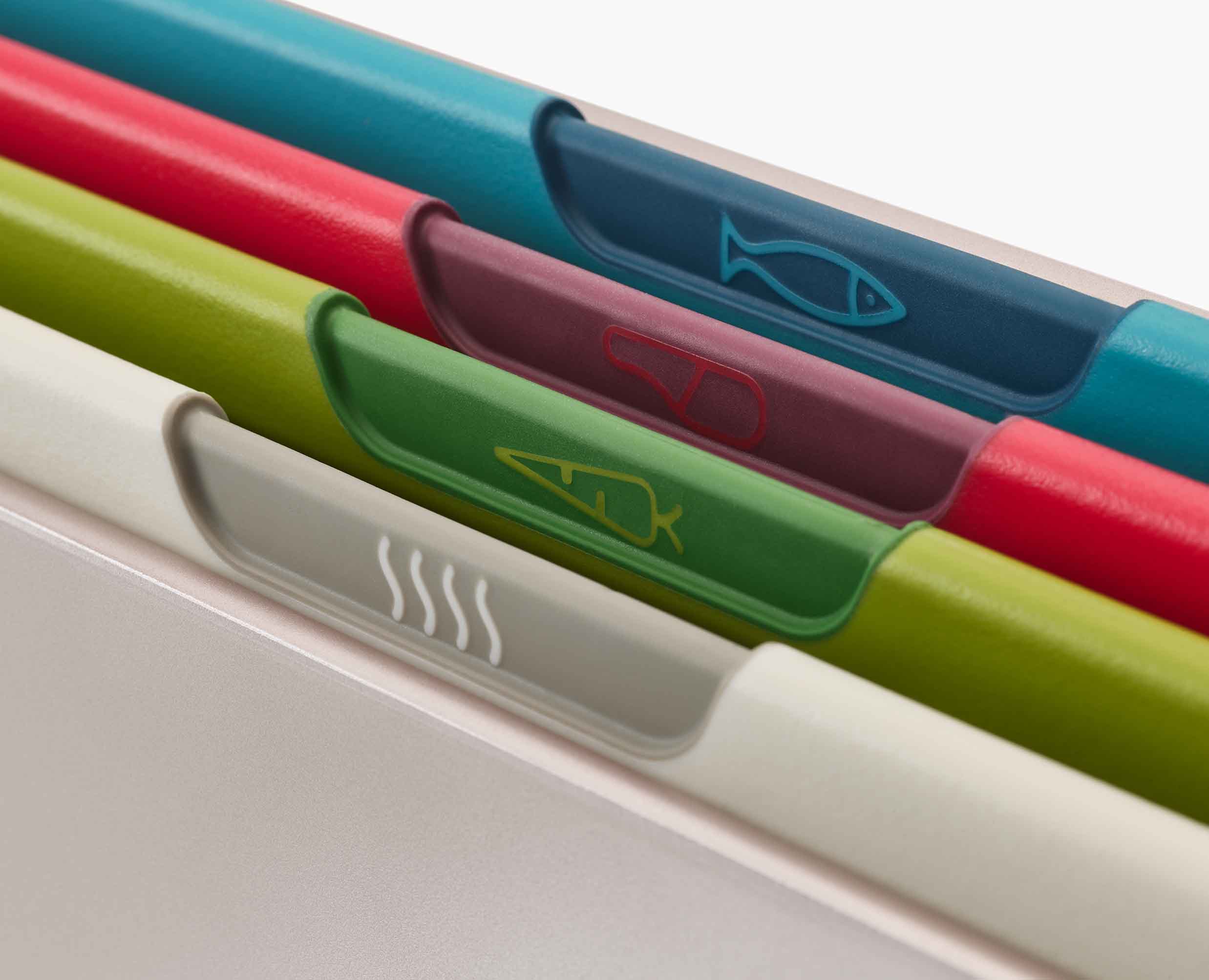 Folio Icon 4-piece Multicolor Cutting Board Set Large - Image 4