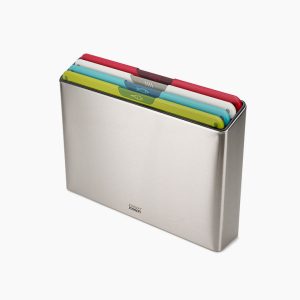 Folio Icon Steel 4-piece Multicolor Cutting Board Set
