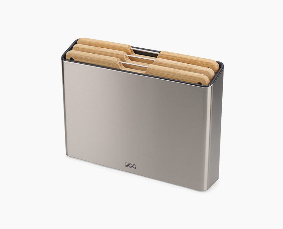 Folio Steel Bamboo 3-piece Chopping Board Set