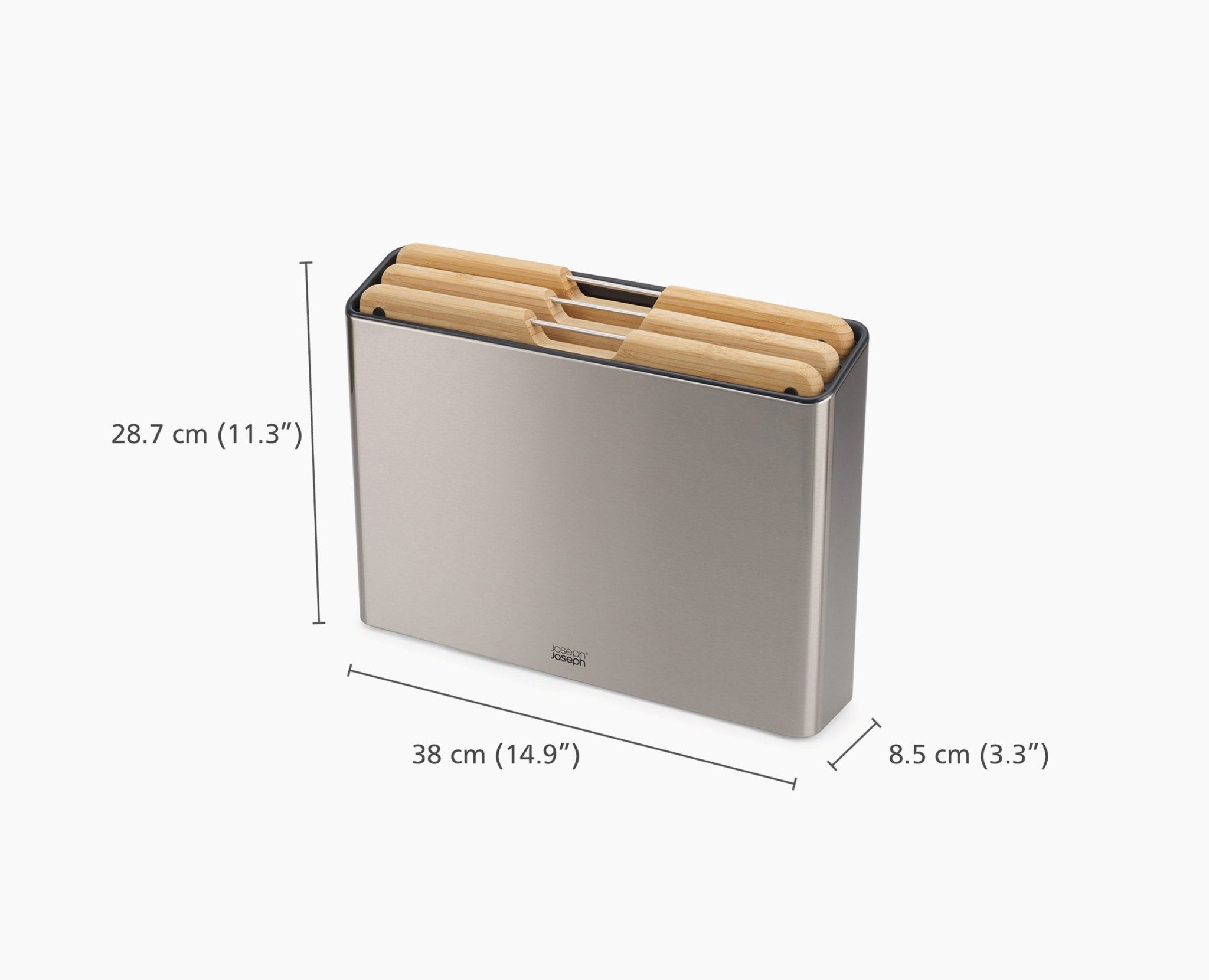 Folio Steel Bamboo 3-piece Chopping Board Set - Image 8