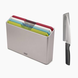Folio  Icon 4-piece Multicolor Cutting Board Set with Knife