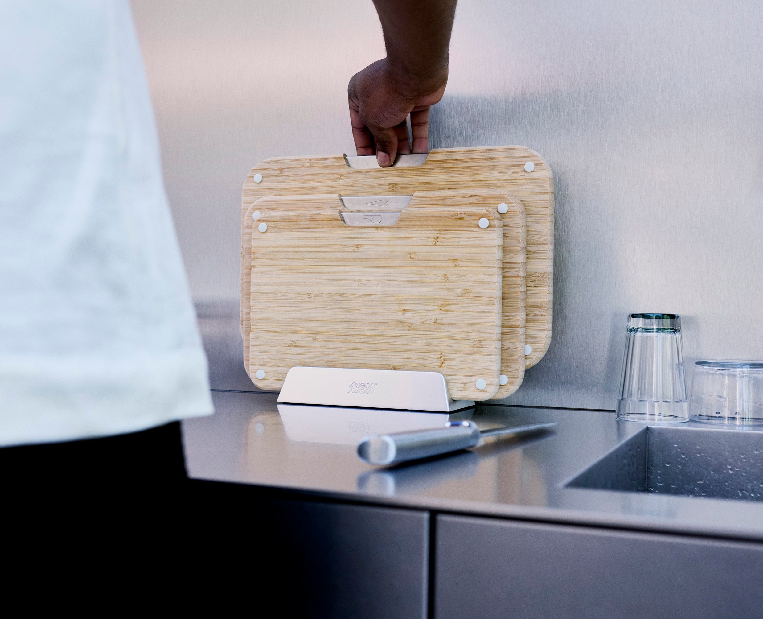 Nest Boards 3-piece Bamboo Chopping Board Set - Image 3