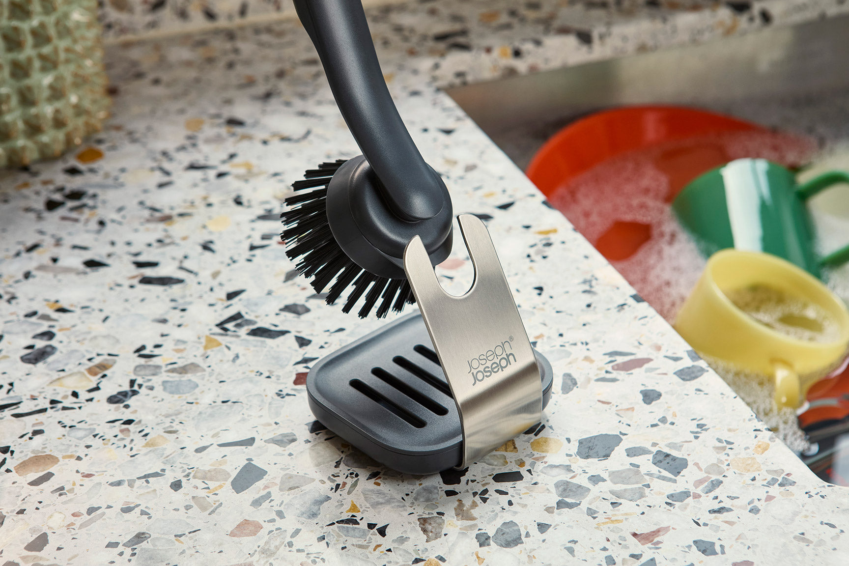 SinkTech Dish Brush with Steel Stand - Image 4