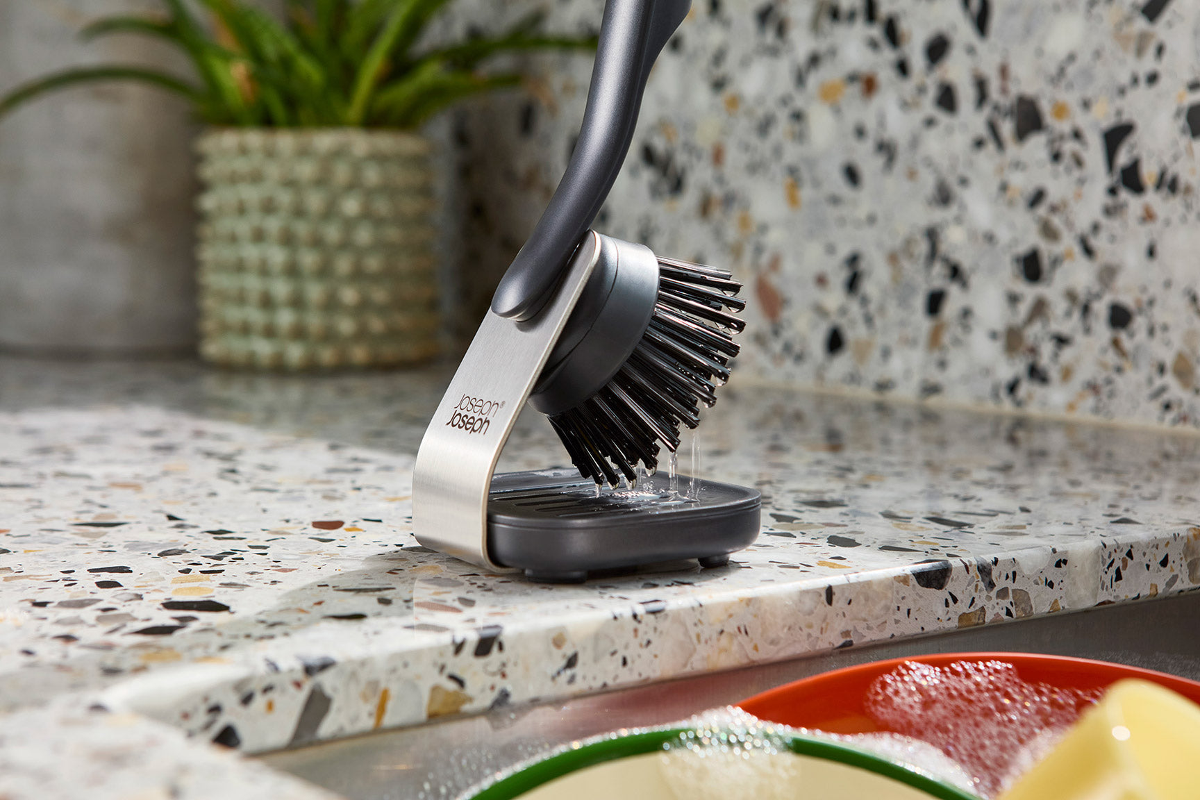 SinkTech Dish Brush with Steel Stand - Image 2