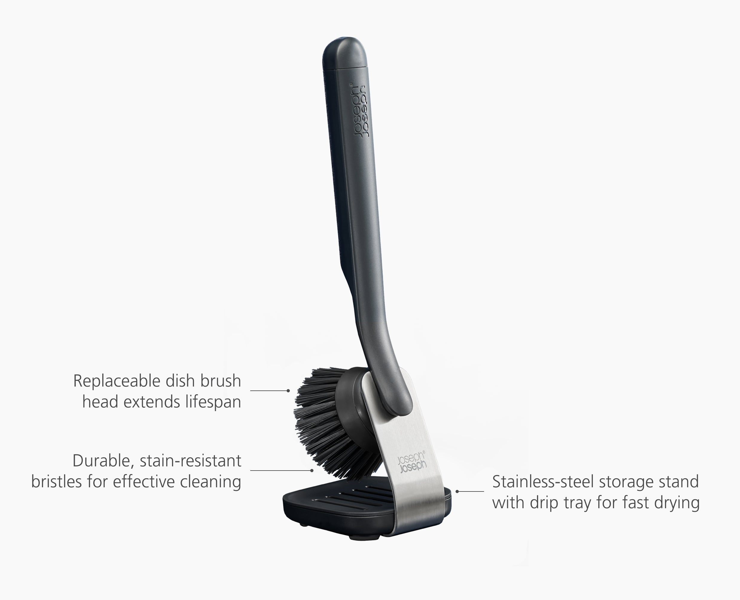 SinkTech Dish Brush with Steel Stand - Image 6