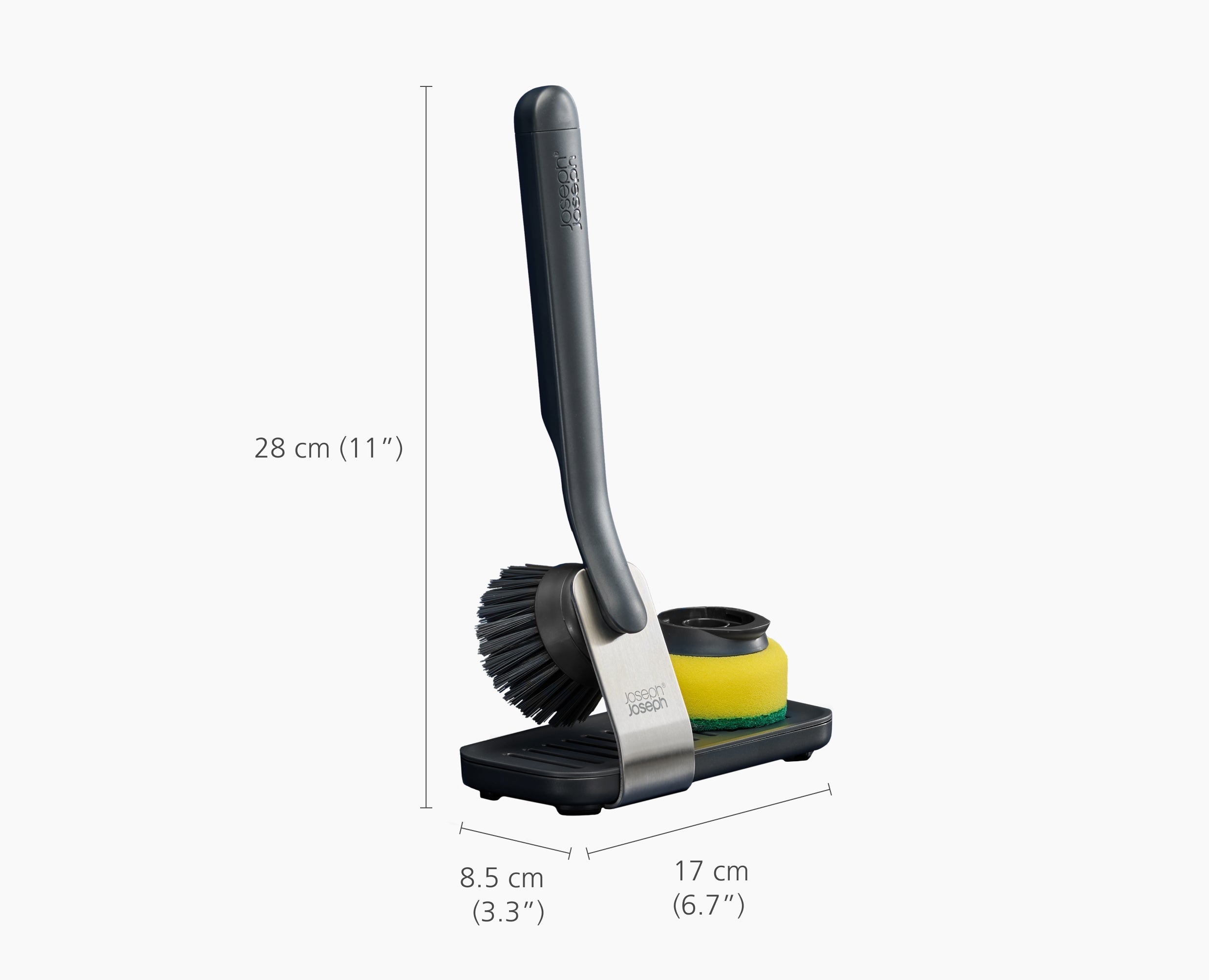 SinkTech Dish Brush & Sponge Set with Steel Stand - Image 7