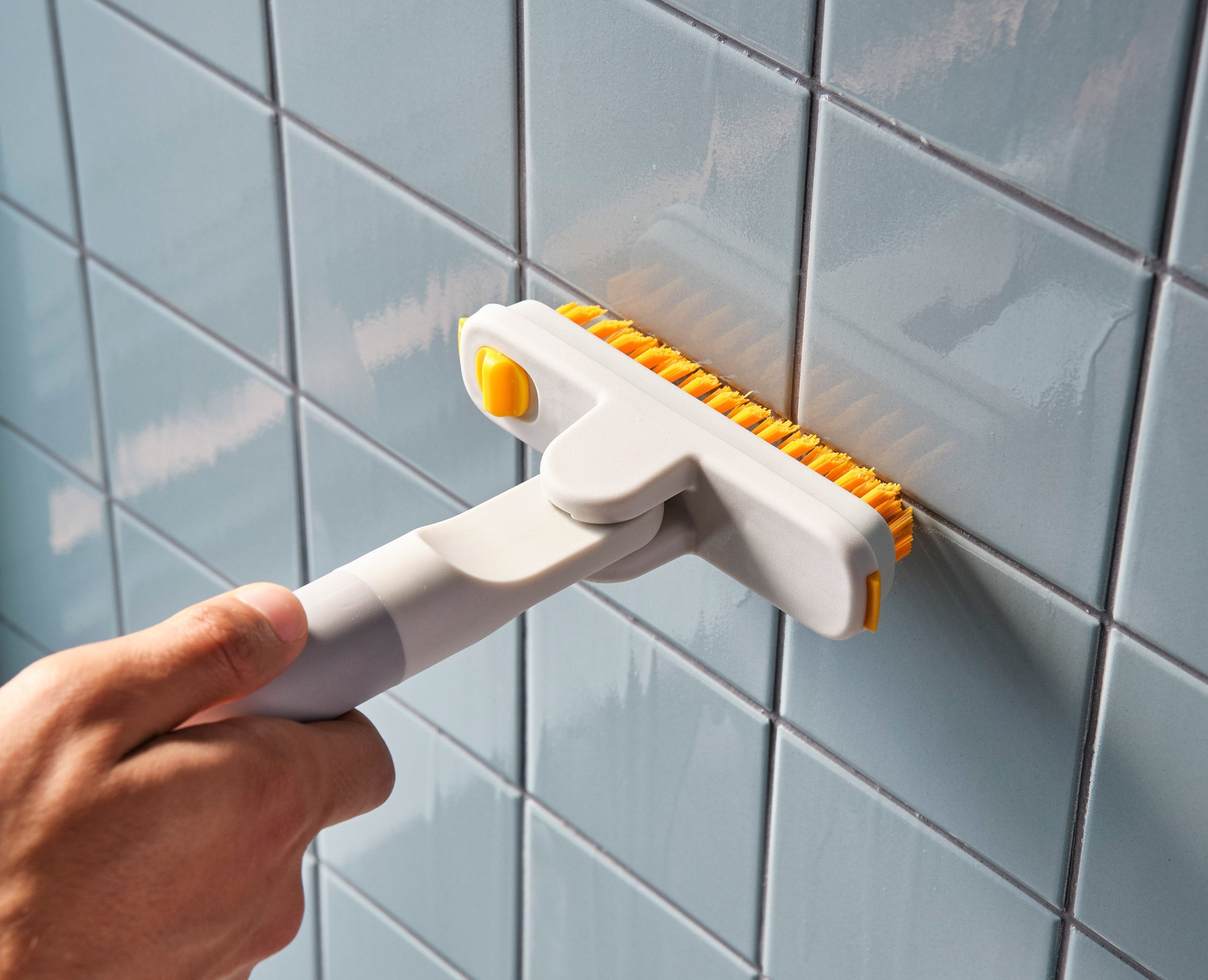 CleanTech 2-in-1 Tile Scrubber Tool with Extension Pole - Image 4