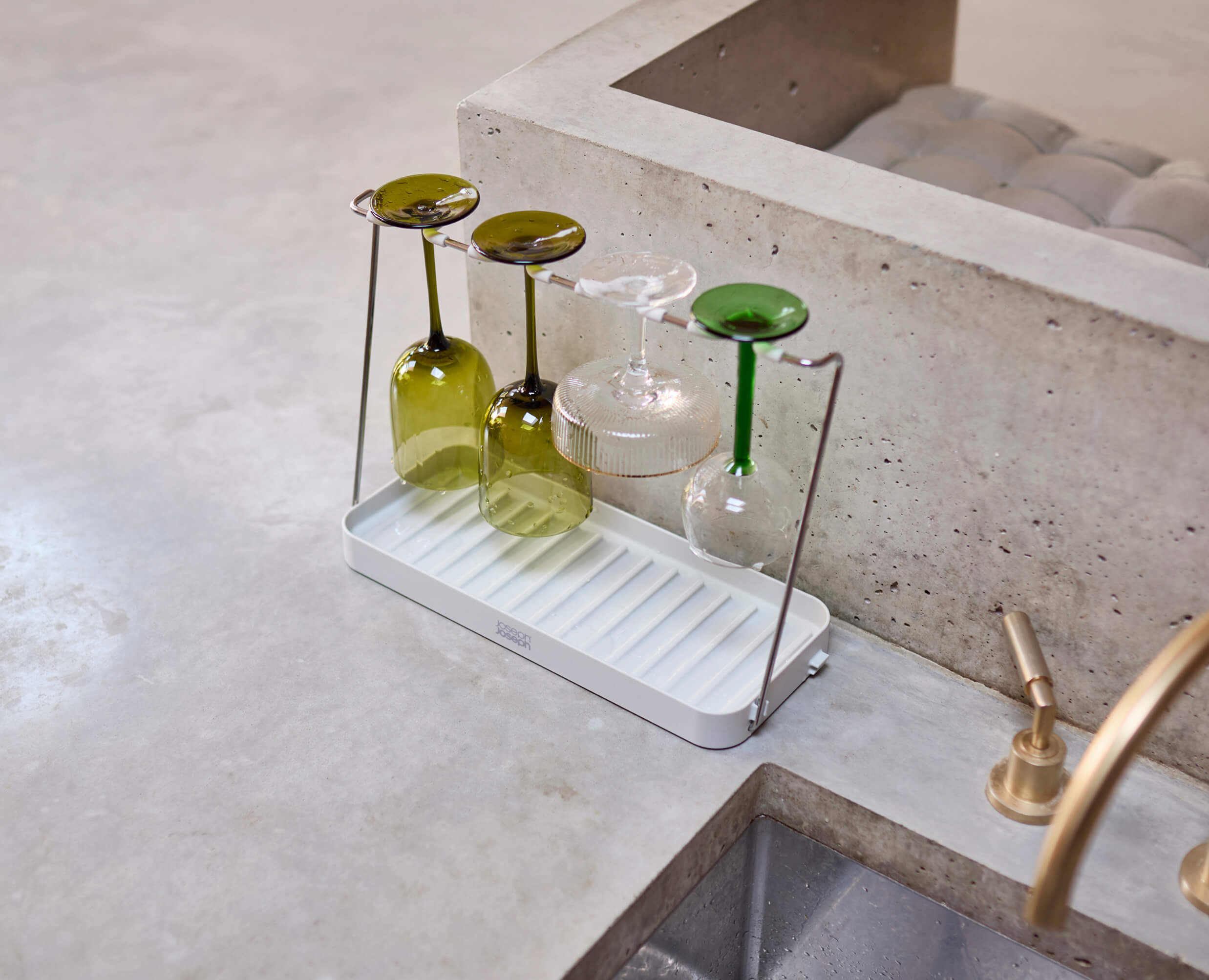 DrySmart Folding Wine Glass Drying Rack - Image 2
