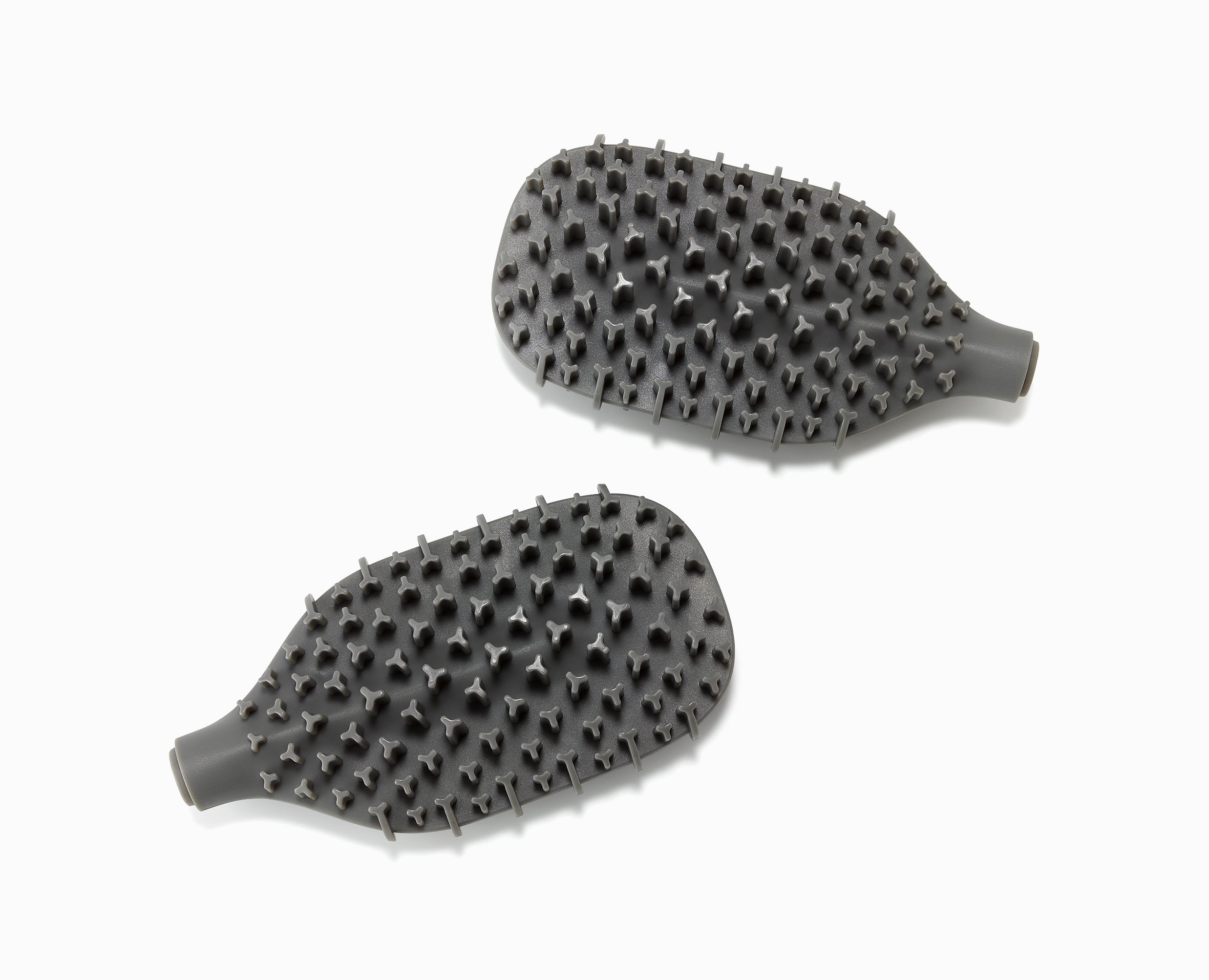 Flex TriBlade Pack of 2 Gray Replacement Toilet Brush Heads