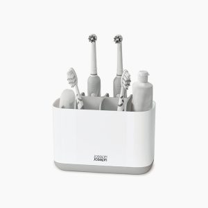 EasyStore Large Light Gray Toothbrush Holder