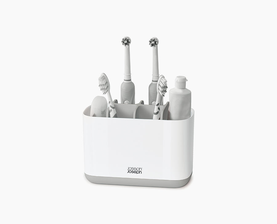 EasyStore Large Light Gray Toothbrush Holder