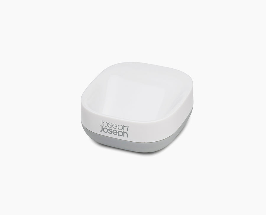 Slim Compact Light Gray Soap Dish