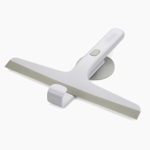 EasyStore Light Gray Shower Squeegee with Storage Hook