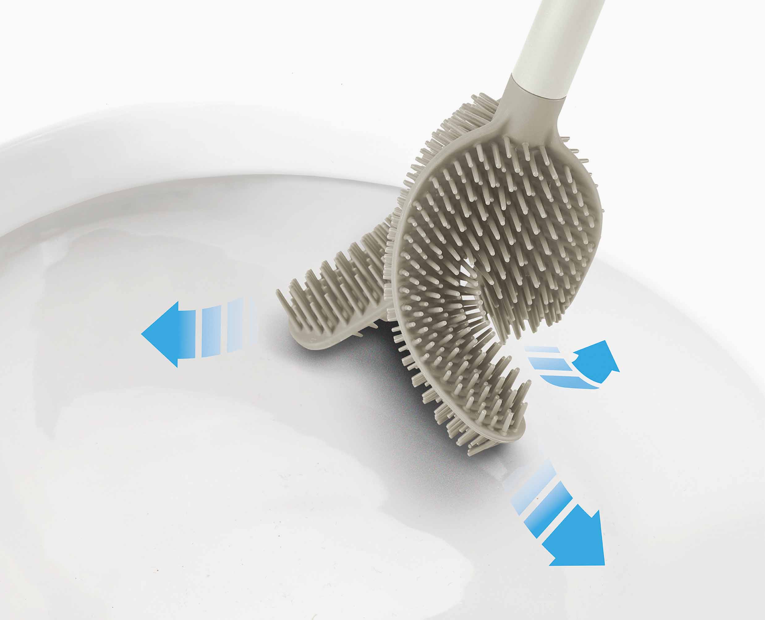 Flex 360 Matt Ecru Toilet Brush - Image 4