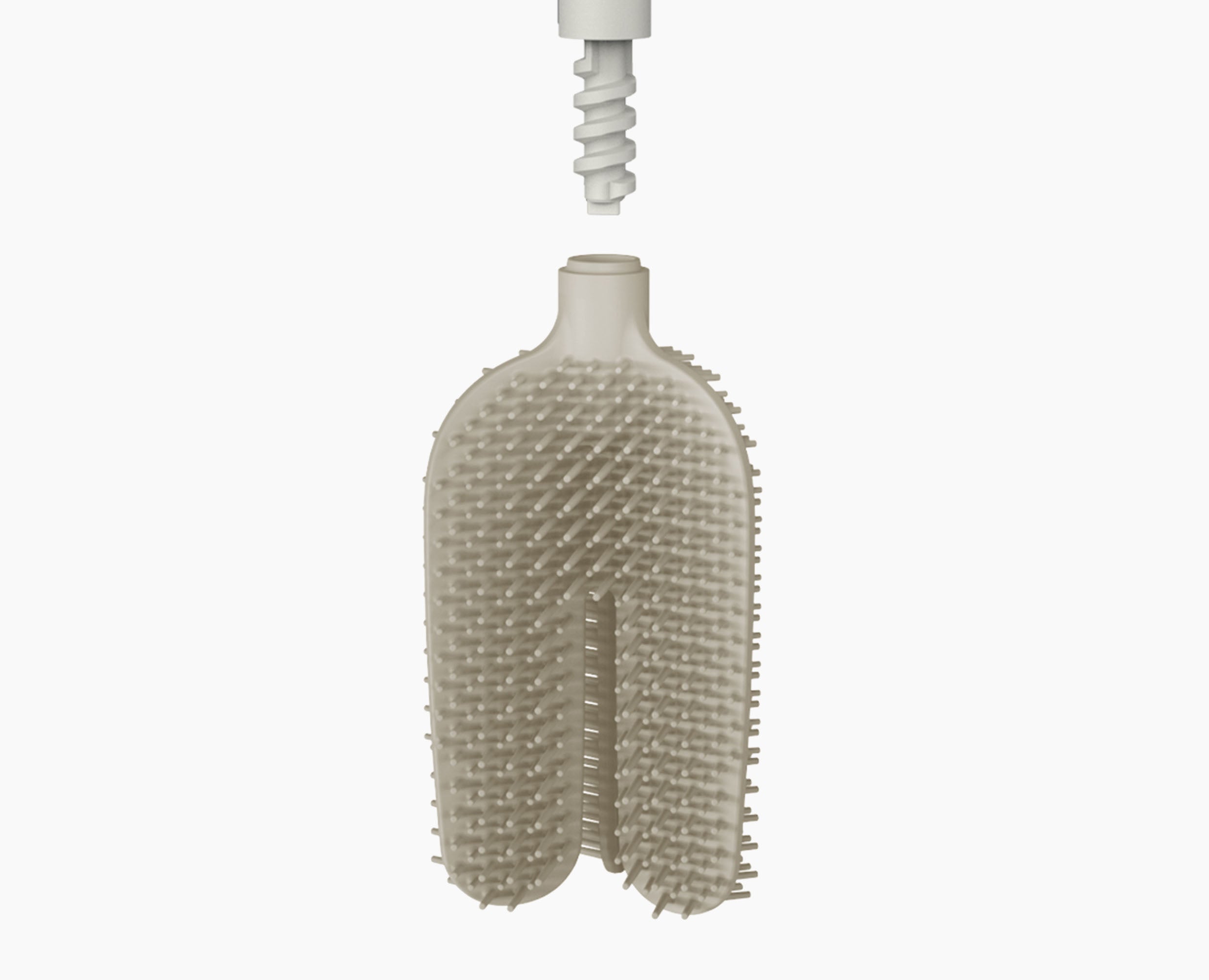 Flex 360 Matt Ecru Toilet Brush - Image 7