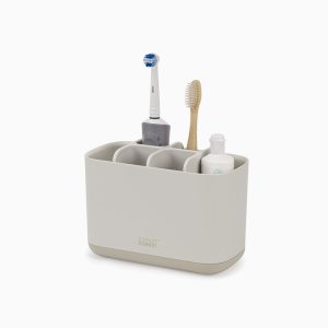 EasyStore Large Matt Ecru Toothbrush Holder