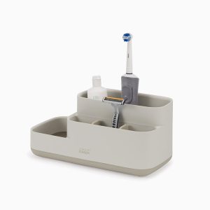 EasyStore Matt Ecru Bathroom Storage Caddy