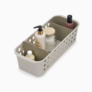 EasyStore Slimline Ecru Bathroom Storage Basket