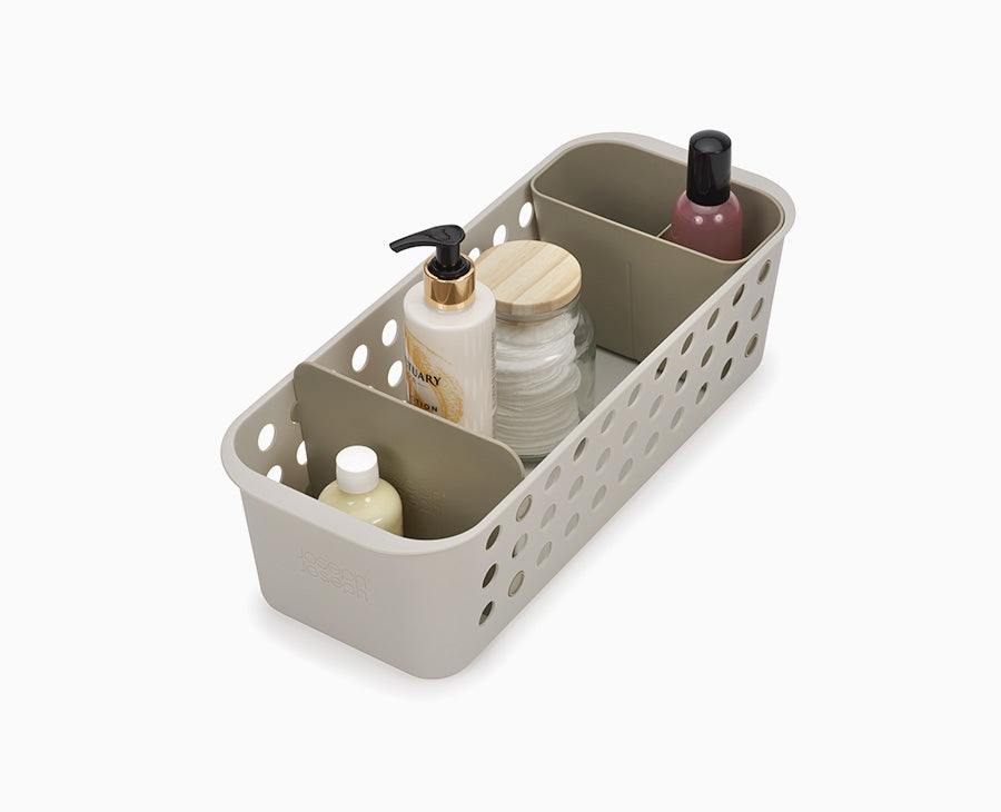 EasyStore Slimline Ecru Bathroom Storage Basket