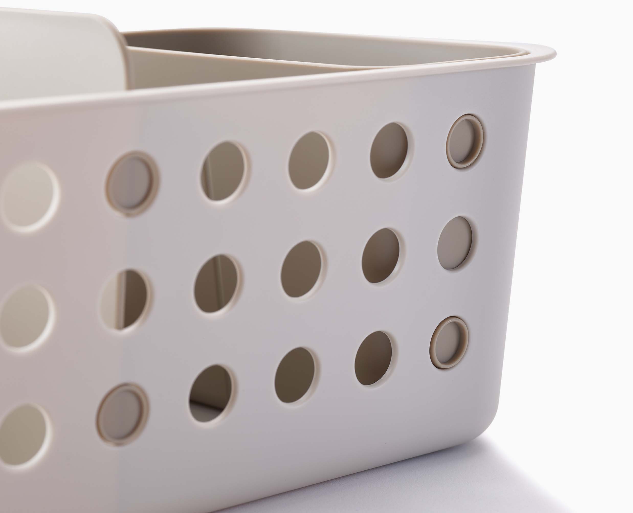 EasyStore Slimline Ecru Bathroom Storage Basket - Image 7