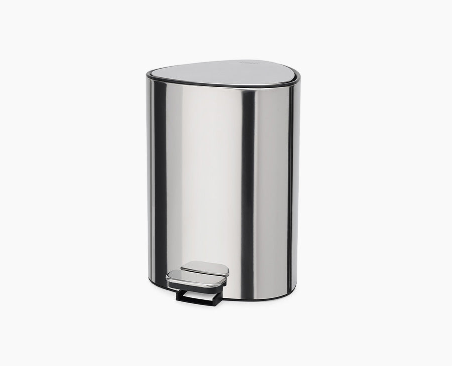 EasyStore Luxe 5L Stainless-steel Bathroom Pedal Trash Can