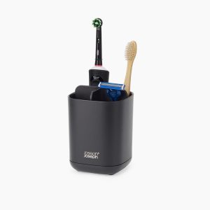 EasyStore Matt Black Toothbrush Holder