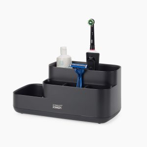 EasyStore Matt Black Bathroom Storage Caddy