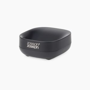 Slim Compact Matt Black Soap Dish