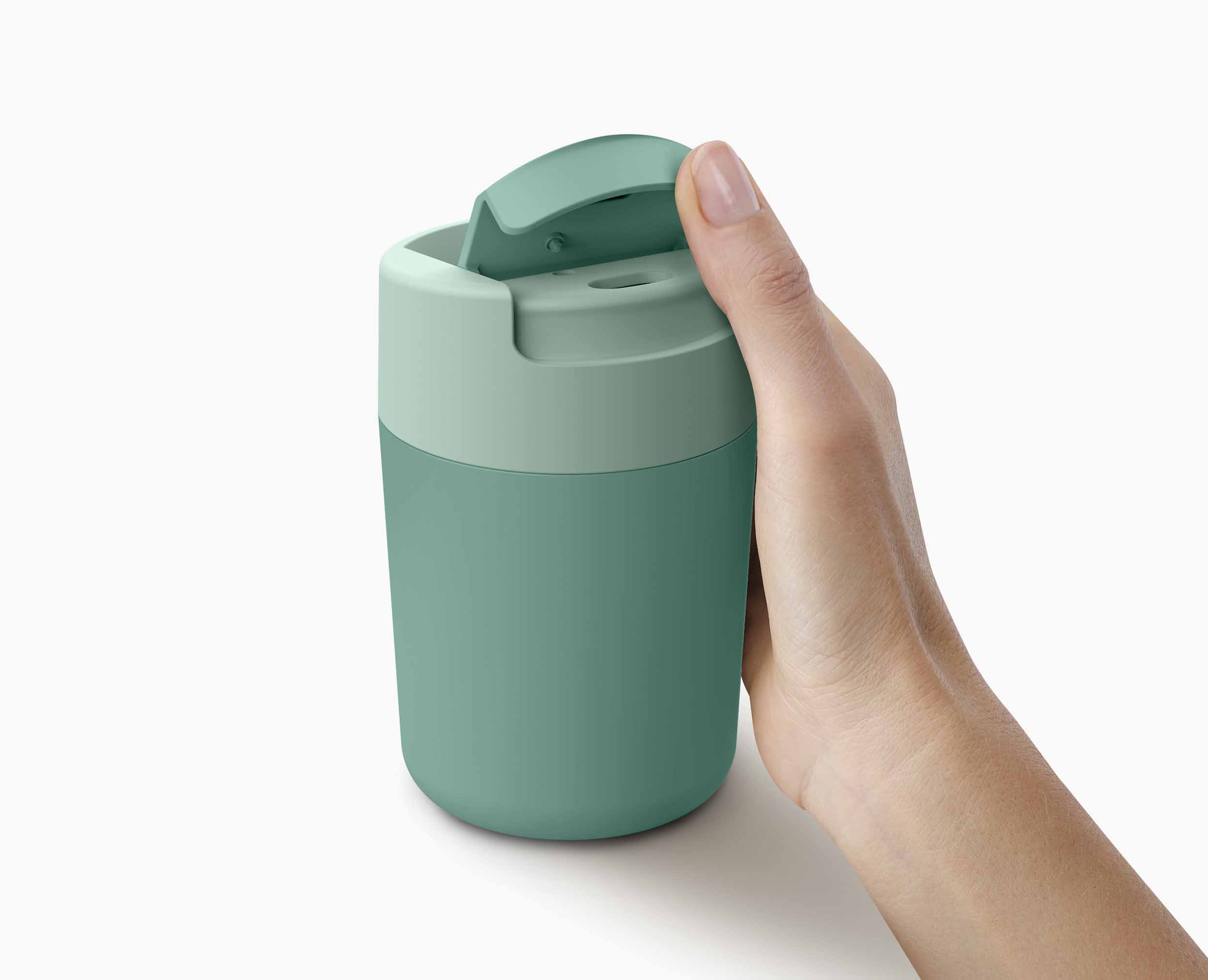 Sipp?? Green Travel Mug with Hygienic Lid 340ml - Image 4