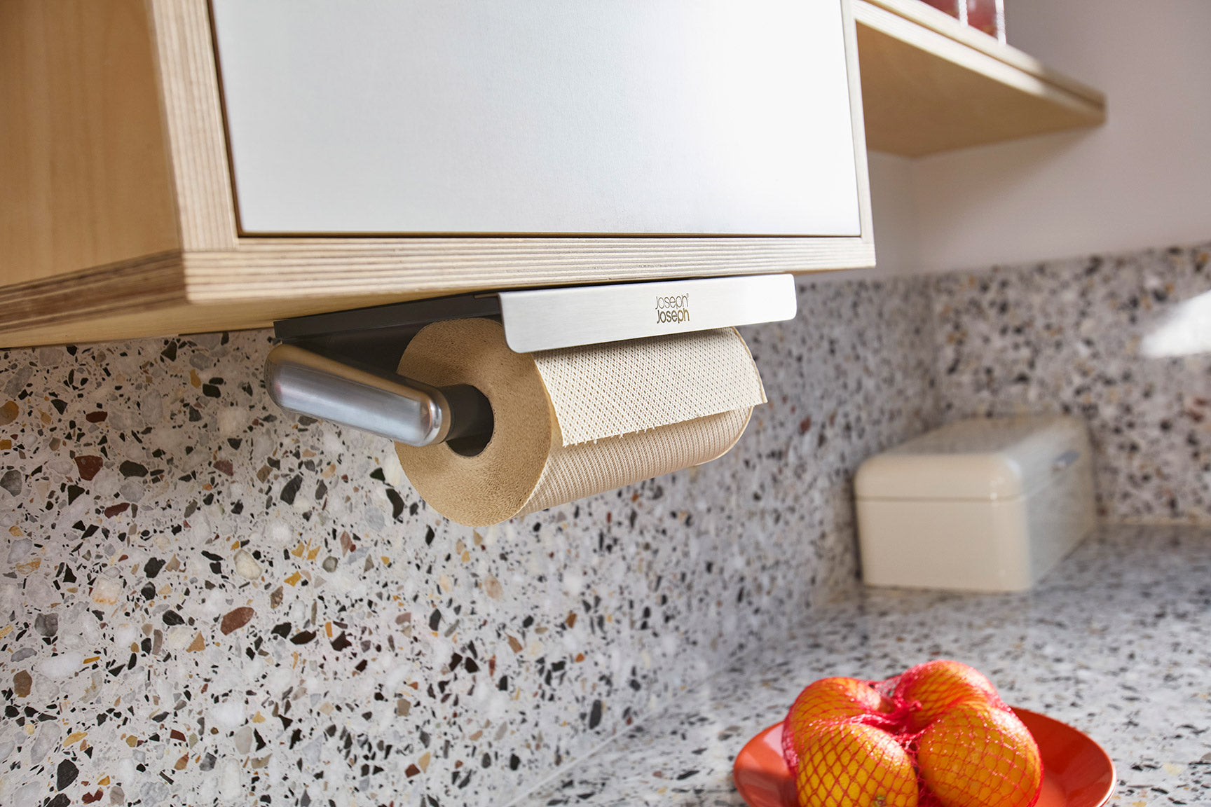 RollGrip Under-Shelf Stainless-Steel Paper Towel Holder - Image 2