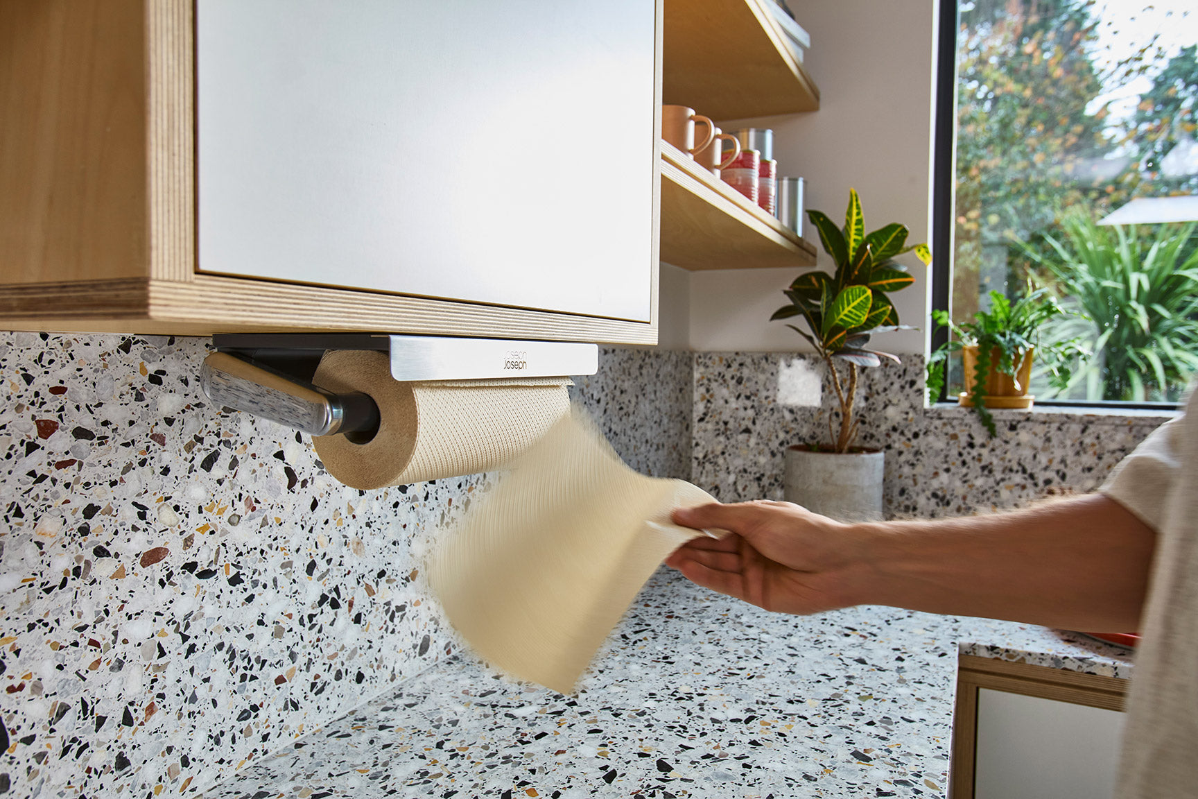 RollGrip Under-Shelf Stainless-Steel Paper Towel Holder - Image 5